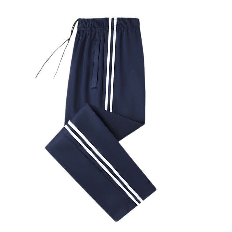 School Pants Two Bars Sports Pants For Men And Women Junior High School Senior High School Primary School Students A Bar Loose Thin School Uniform Pants - Image 3