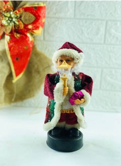 Generic Musical Animatronic Santa Claus Figurine Decorations, Fun Gift, Doll, Toy, Table Decor, Festival, Red and White  - Image 1