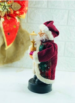 Generic Musical Animatronic Santa Claus Figurine Decorations, Fun Gift, Doll, Toy, Table Decor, Festival, Red and White  - Image 2