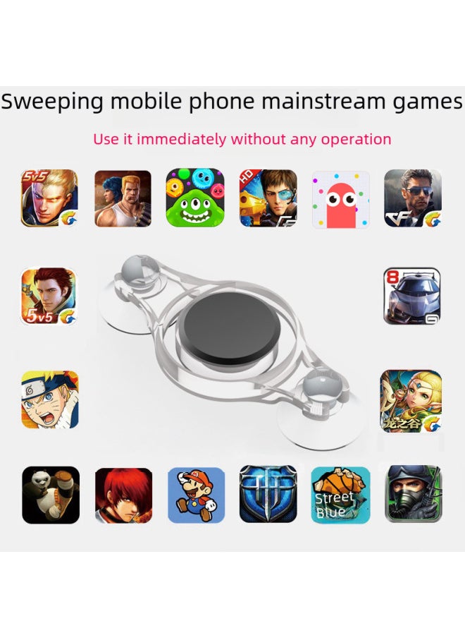 Generic - Suitable For King Glory Walking Artifact Eating Chicken Mobile Phone Game Handle Walking Five Generation Set Game Remote Lever-Product Color:W1 Classic Grip - Image 1
