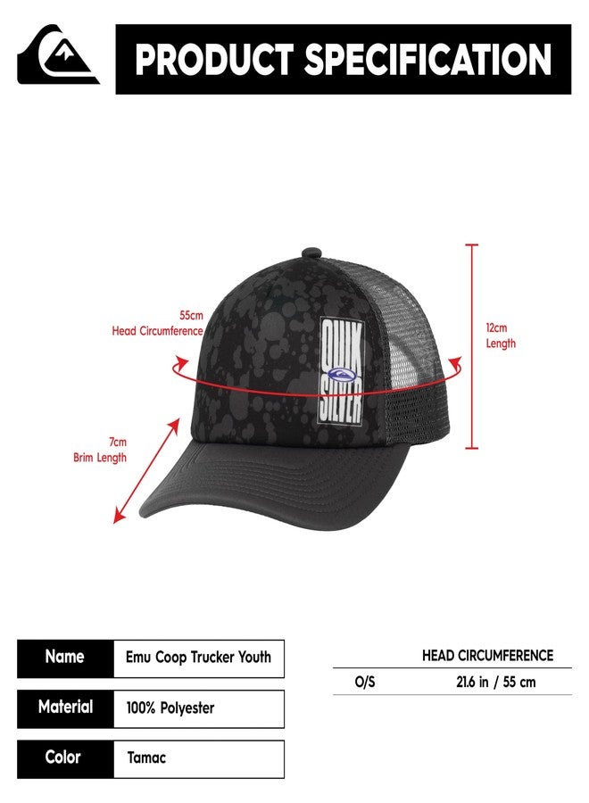 كويك سيلفر قبعة سائق الشاحنة للأولاد من كويكسيلفر، طراز إيمو كوب سناباك، لون تارماك 1 - Image 4