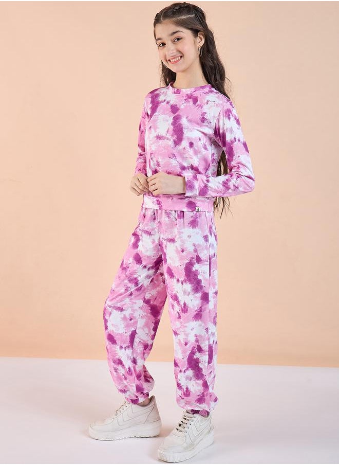 Stylo Bug Printed Round Neck T-Shirt and Trousers Pants by Styli  - Image 3