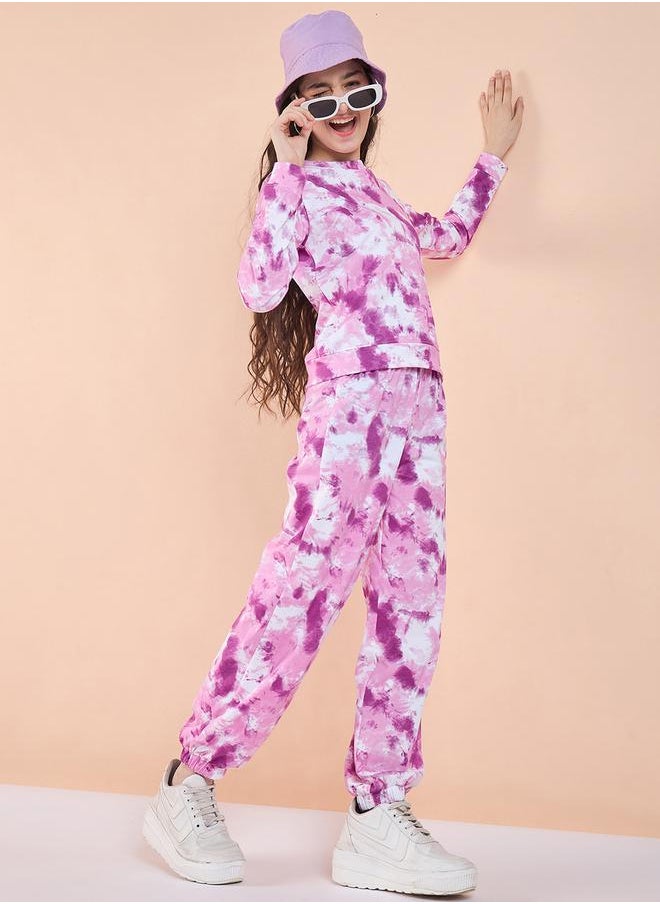 Stylo Bug Printed Round Neck T-Shirt and Trousers Pants by Styli  - Image 2