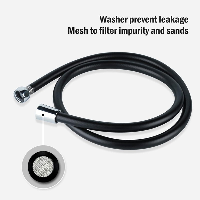 Jomoo Shattaf, Black Handheld Bidet Sprayer for Toilet with 1.2m Stainless Steel Hose, Self-Cleaning Shattaf Kit for Washroom and Bathroom - Image 5