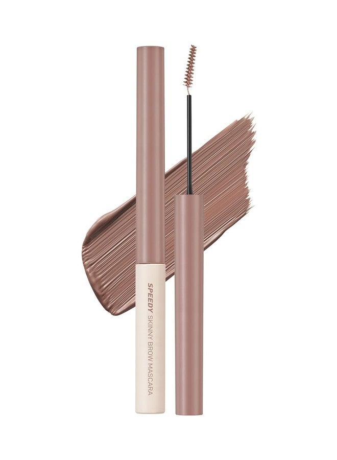 PERIPERA Speedy Skinny Brow Mascara (05 PEONY ASH), Tinted Eyebrow Mascara with Slim Precision Brush, Clump-Free Natural Brows, K Beauty, Korean Makeup - Image 1