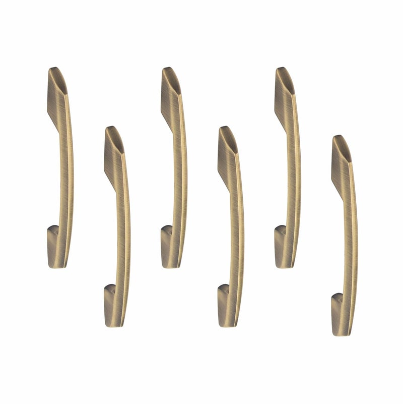 ATOM Atom 6 inches Zinc Cabinet Pull Handle Antique Finish Office Wardrobe Furniture Kitchen Drawer Push Bar 545 Pack of 6  - Image 1