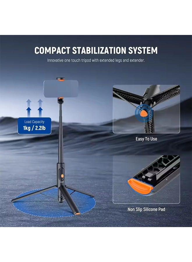 NEEWER PA992 Quick Release Selfie Stick Tripod For Smartphone One Button Quick Release Portable Selfie Stick Height Adjustment - Image 2