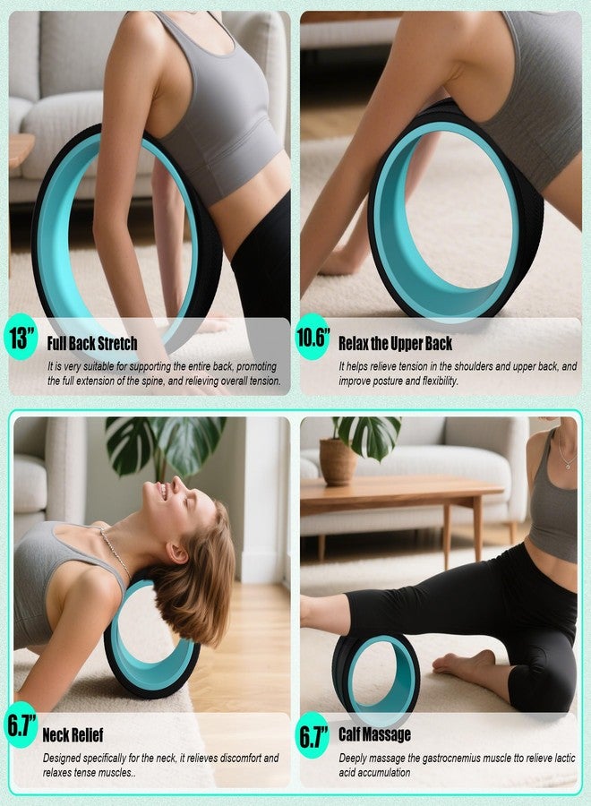 Zomyove 3 Pack Back Roller- Yoga Wheel for Back Pain Reliefn & Stretching, Back Wheel for Deep Tissue Massage, Foam Roller for Physical Therapy & Exercise - Image 2