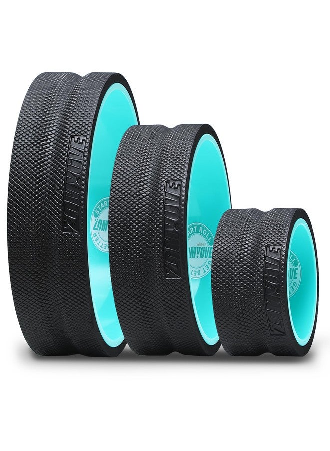Zomyove 3 Pack Back Roller- Yoga Wheel for Back Pain Reliefn & Stretching, Back Wheel for Deep Tissue Massage, Foam Roller for Physical Therapy & Exercise - Image 1