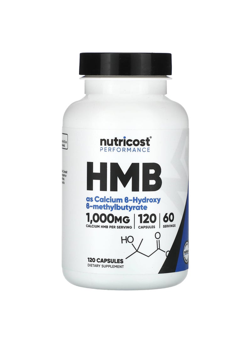 الأداء، HMB، 120 كبسولة (500 ملغ لكل كبسولة)