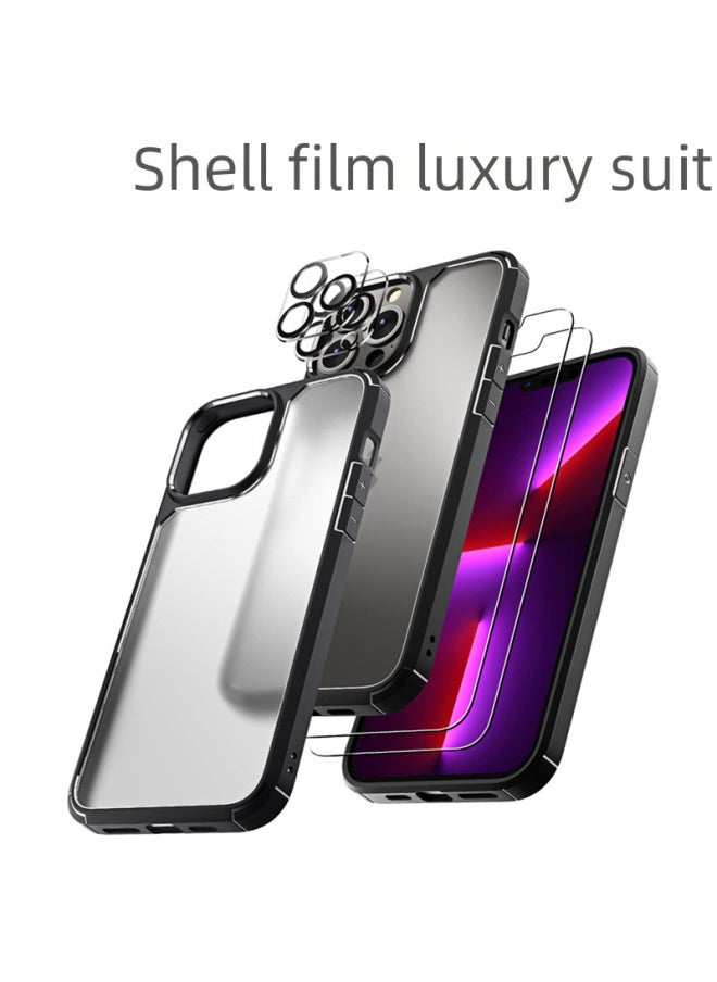 Generic For Iphone 15 Case Screen Protector Combo Pack Bestseller Digital Computer/For Iphone Protective Case Suitable For All Models-Color:Transparent Shell +2 Positive Mask +2 Lens Film-Applicable Model:For Iphone15PLUS "luxury Set]  - Image 4