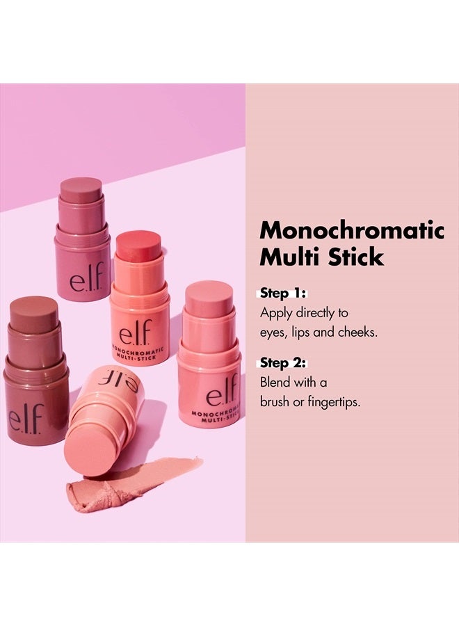 elf Monochromatic Multi Stick, Luxuriously Creamy & Blendable Color, For Eyes, Lips & Cheeks, Dazzling Peony, 0.17 oz (5 g) - Image 4