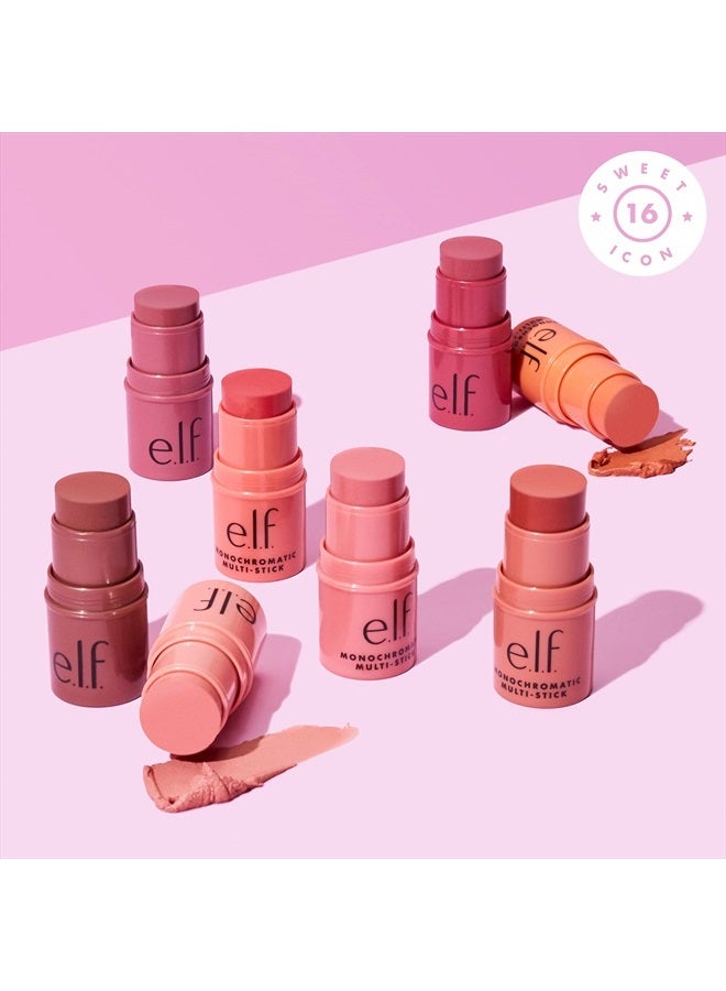 elf Monochromatic Multi Stick, Luxuriously Creamy & Blendable Color, For Eyes, Lips & Cheeks, Dazzling Peony, 0.17 oz (5 g) - Image 5