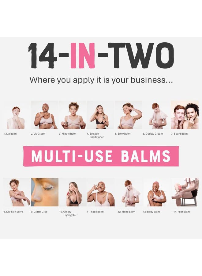 DR. LIPP Dry Skin Heroes [BFF ultra rich Balm 30ml & Original Nipple Balm 8ml] – 14-in-TWO Multi-Use Balms for Lips, Nipples & More – 100% Natural Coconut Oil & Lanolin – Fragrance & Cruelty Free - Image 3