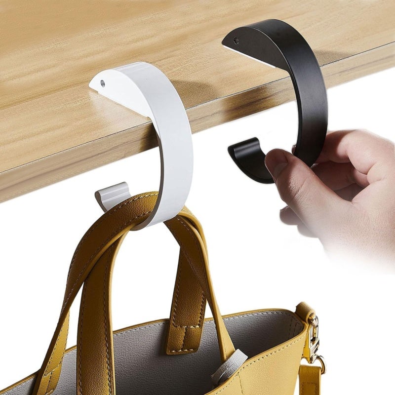 Heavy-duty Alloy Tabletop Hook - Securely Holds Multiple Items Laptop Bag Hook for Travel Offices Cafes - Image 1