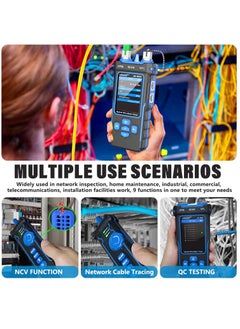 نويافا NF-8508 Network Cable Tester with Optical Power Meter VFL/CAT5/CAT6/RJ11 Cable Toner Ethernet Cable Tester, Length Measurement, RJ45 Network Tester for Telephone, PoE Tester Wire Tracer Fiber Tester  - Image 5