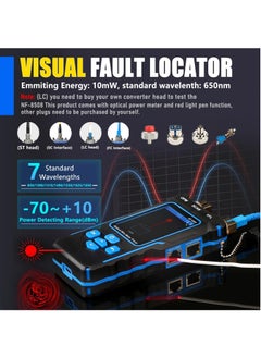 نويافا NF-8508 Network Cable Tester with Optical Power Meter VFL/CAT5/CAT6/RJ11 Cable Toner Ethernet Cable Tester, Length Measurement, RJ45 Network Tester for Telephone, PoE Tester Wire Tracer Fiber Tester  - Image 4