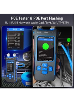 NF-8508 Network Cable Tester with Optical Power Meter VFL/CAT5/CAT6/RJ11 Cable Toner Ethernet Cable Tester, Length Measurement, RJ45 Network Tester for Telephone, PoE Tester Wire Tracer Fiber Tester - pzsku/Z8D17E95C05892C0CD0BBZ/45/_/1730270962/0e34fa19-9cd5-4d1f-9152-069050330150