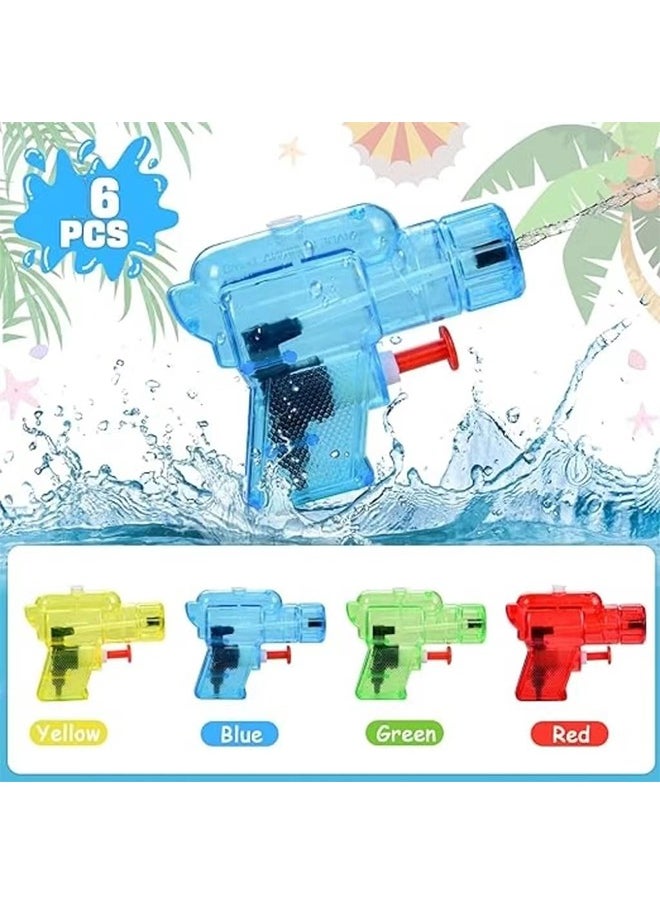 Generic - 6 Pcs Small Water Gun, water gun for kids, Mini Water Gun, Summer Beach Small Gun, Water Fighting Toy for Summer Party Favor (Random Color) - Image 1