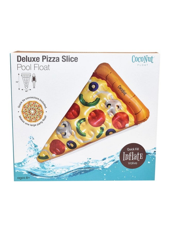 Coconut Float Coconut Outdoor Deluxe Pizza Slice Pool Float - Inflatable Raft - Durable Long Lasting Lounger Float and Water Toy - Fun Decoration for Parties, Events - Ages 8+ Years - Image 5