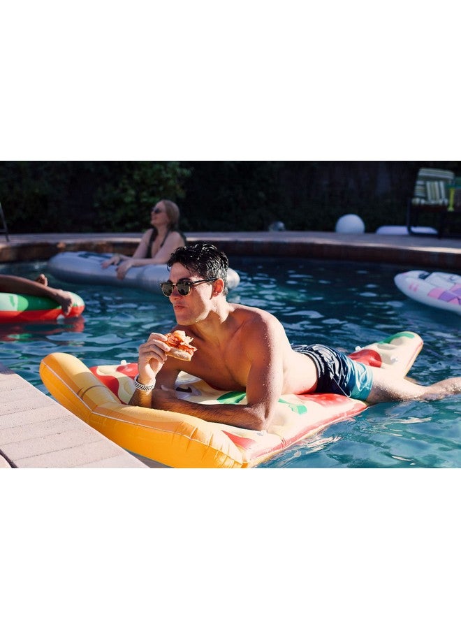 Coconut Float Coconut Outdoor Deluxe Pizza Slice Pool Float - Inflatable Raft - Durable Long Lasting Lounger Float and Water Toy - Fun Decoration for Parties, Events - Ages 8+ Years - Image 3