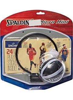 SPALDING Kids NBA Player Sticker Micro Mini Backboard Set  - Image 1