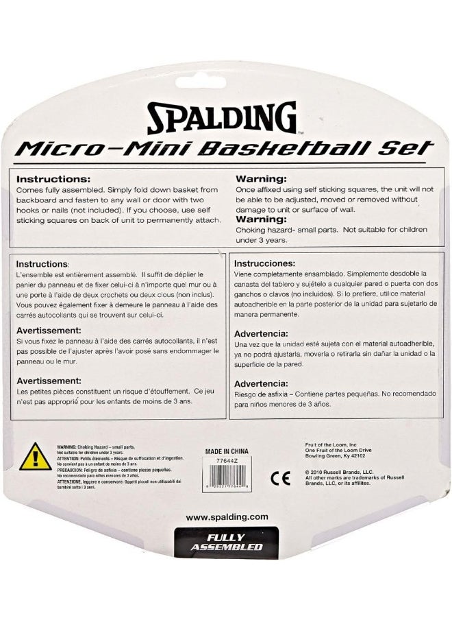 SPALDING - Kids NBA Player Sticker Micro Mini Backboard Set - Image 1