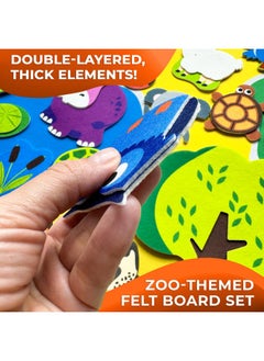 quokka Zoo Felt Board For Kids 3-5 Years Old - Social Emotional Preschool Learning Activities For Ages 2-4  - Image 2