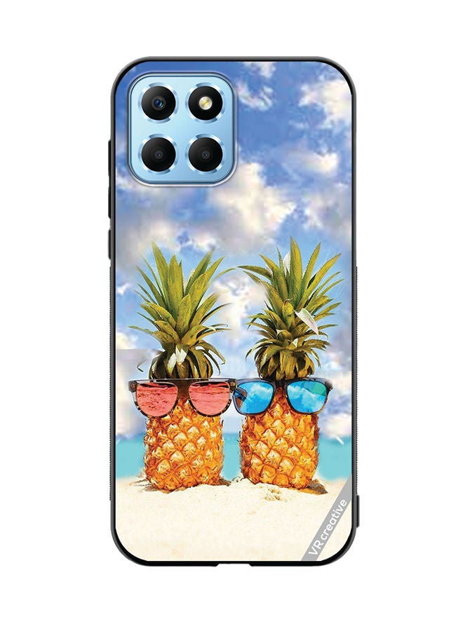 VR CREATIVE Protective Case Cover For Honor X8 5G Pineapple Design Multicolour - Image 1