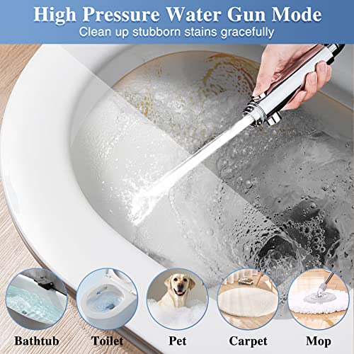 DOILIESE Shower Head with Handheld Shower Head with ON/Off Switch, 3-Modes High Pressure, with 60in Hose, Chrome Finish - Image 4