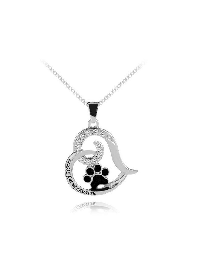 Sisadodo Pet Loss Sympathy Memorial Gift, Always in My Heart Pendant Necklace Jewelry for Loss of Pet Dog Cats Memorial Sympathy Keepsake Gifts for Women Men  - Image 1