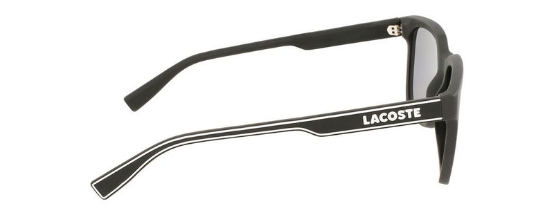لاكوست نظارات شمسية مربعة من لاكوست L967S TS 55 للرجال - إطار أسود مطفي وعدسات رمادية - Image 3