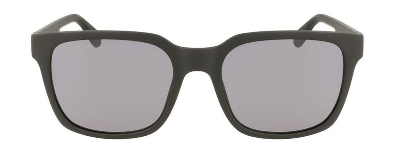 لاكوست نظارات شمسية مربعة من لاكوست L967S TS 55 للرجال - إطار أسود مطفي وعدسات رمادية - Image 2