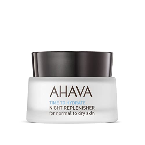 AHAVA Time To Hydrate Night Replenisher Normal To Dry Skin  Rich  Velvety Cream for Deep Hydration Fight Overnight Dehydration  Reinforce Skin Barrier with Osmoter Jojoba  Vitamin E 17 FlOz
