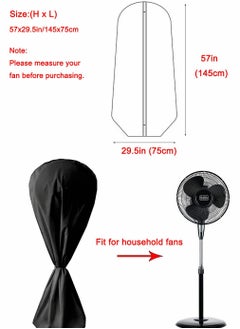 Generic Heavy Duty Waterproof Oxford Cloth Dust Cover for Outdoor Pedestal Fans - Washable, Dustproof, and Moisture-Proof Protective Cover for Standing Round Fans.  - Image 2