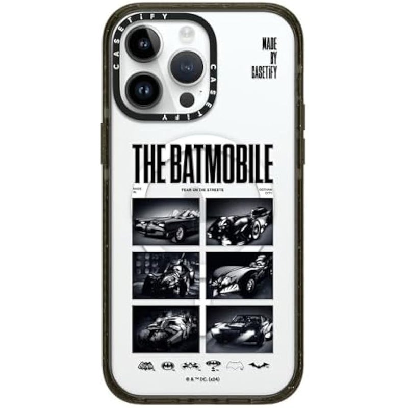 Casetify Impact iPhone 14 Pro Max Case 【Batman Co-Lab / 4X Military Grade Drop Tested / 8.2ft Drop Protection/Compatible with Magsafe】 - The Batmobile - Clear Black - Image 5