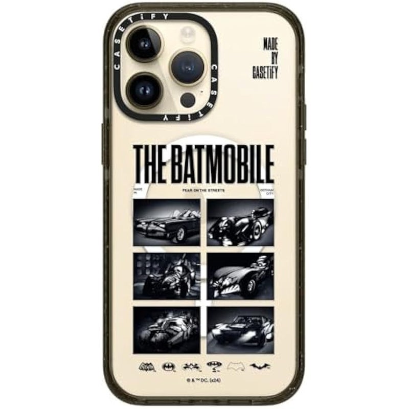 Casetify Impact iPhone 14 Pro Max Case 【Batman Co-Lab / 4X Military Grade Drop Tested / 8.2ft Drop Protection/Compatible with Magsafe】 - The Batmobile - Clear Black - Image 3