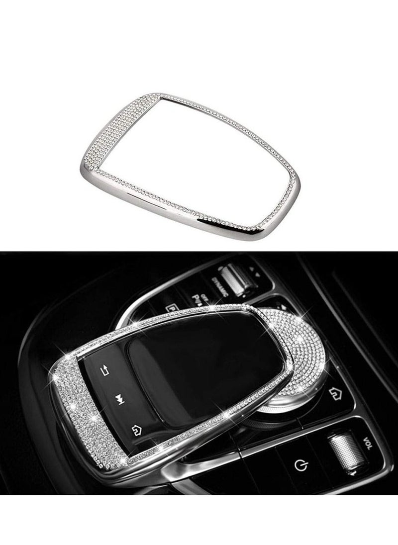 Y&D Center Control Multimedia Button Bling Crystal Emblem Cover for Mercedes Benz C Class C300 E E300, Shiny Interior Decoration Accessories Sticker  - Image 1