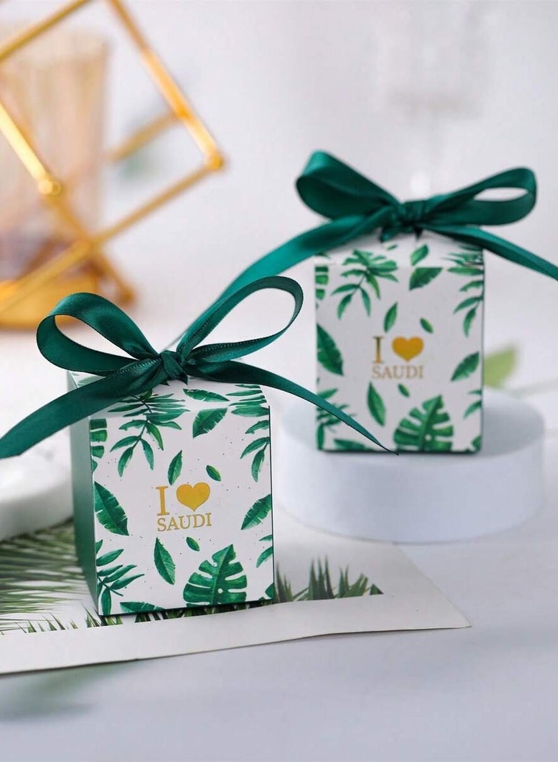 Generic Elegant Gift Box With Green Ribbon – Pack of 10 – Perfect For National Day, Celebrations, And Special Occasions - Image 2