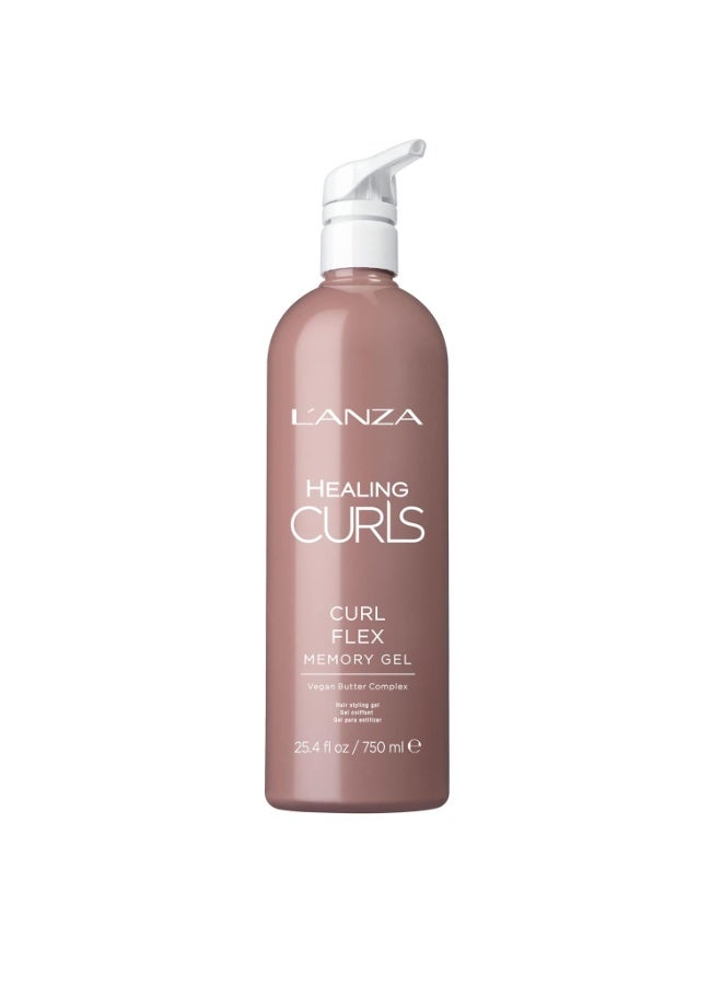 L'ANZA Healing Curls Curl Flex Memory Gel - Curl Gel for Curly Hair - Creates Strong, Long-Lasting and Touchable Hold with Sulphate Free, Paraben Free Formula - Image 2