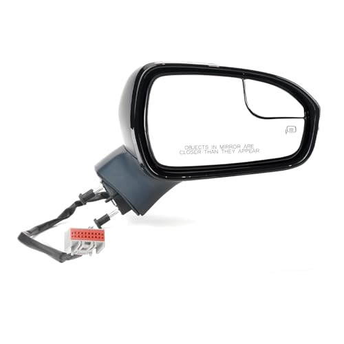 Dexepe Passenger Side Mirror Assembly Compatible with Ford Fusion Sedan 2013-2014 S S Hybrid, with Power Heated, Turn Signal, Puddle Light, Blind Spot Mirror Replace DS7Z17682BA (7pin Right Unpainted) - Image 1