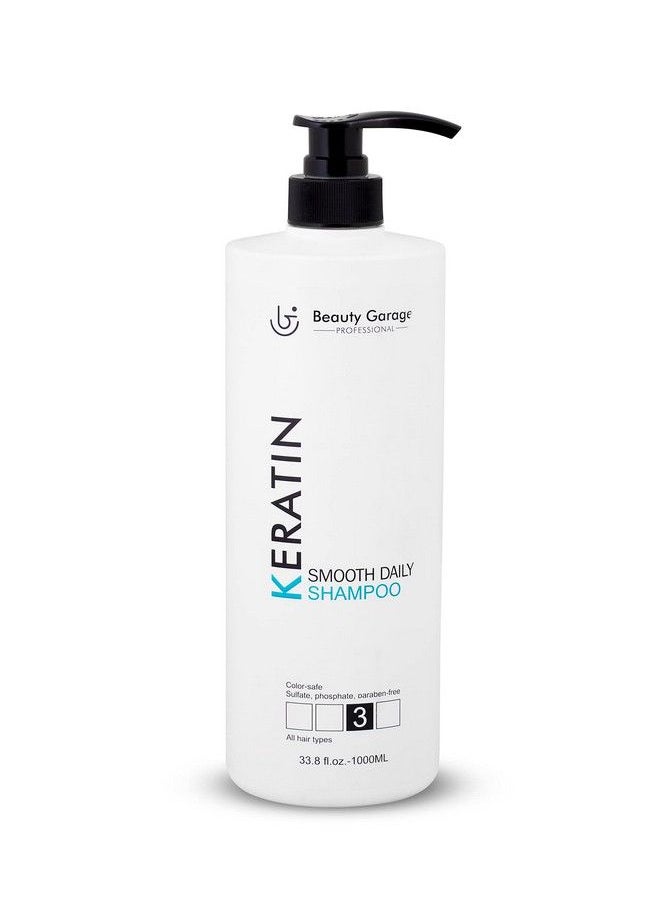 Beauty Garage Keratin Sulphate Free Moisturizing Smooth Daily Shampoo 1000Ml  - Image 2