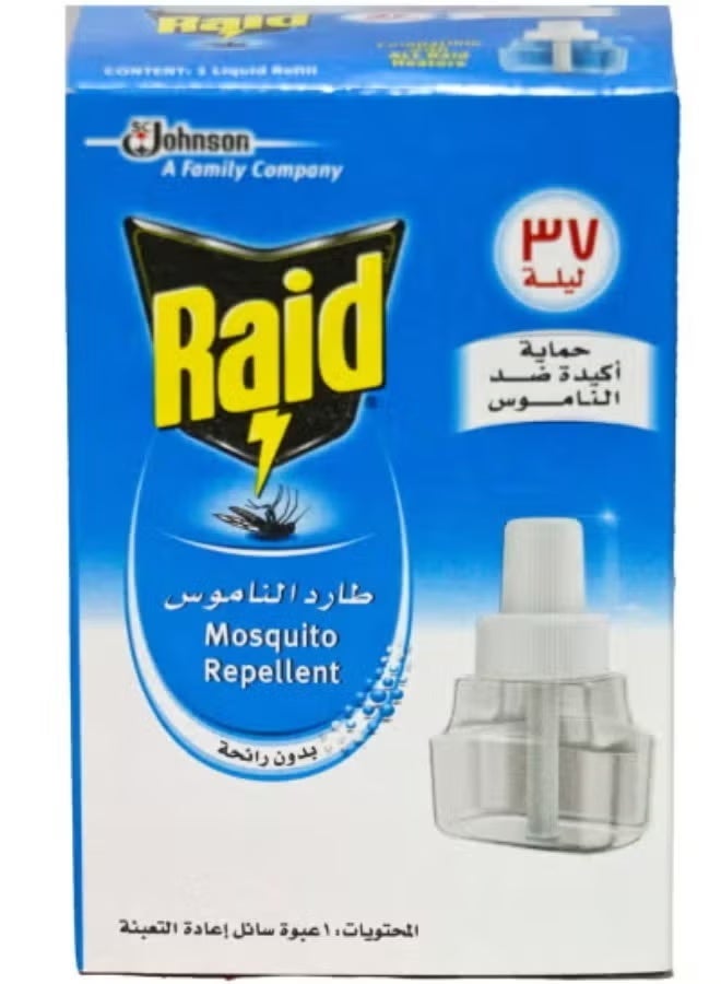 Raid | Liquid Mosquito Repellent Refill | 41ml | Neutral Scent | Electric Vaporizer Refill | Long-Lasting Protection - Image 1