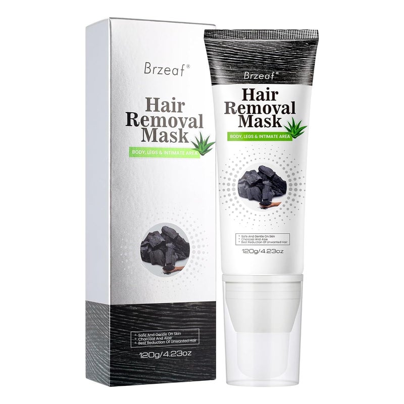 Brzeaf Hair Removal Cream Mild FormulaEffective  Painless Hair Removal Mask Legs Bikini Arms and Underarms Hair Removal Depilatory Cream Soothing Skin