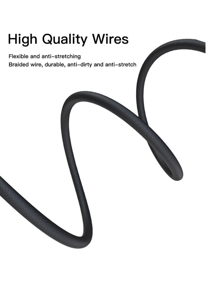 يسيدو YAU28 مقسم صوت 30 سم (3.5 مم ذكر إلى 3.5 مم أنثى) كابل صوت لسماعات الميكروفون أسود/رمادي - Image 4