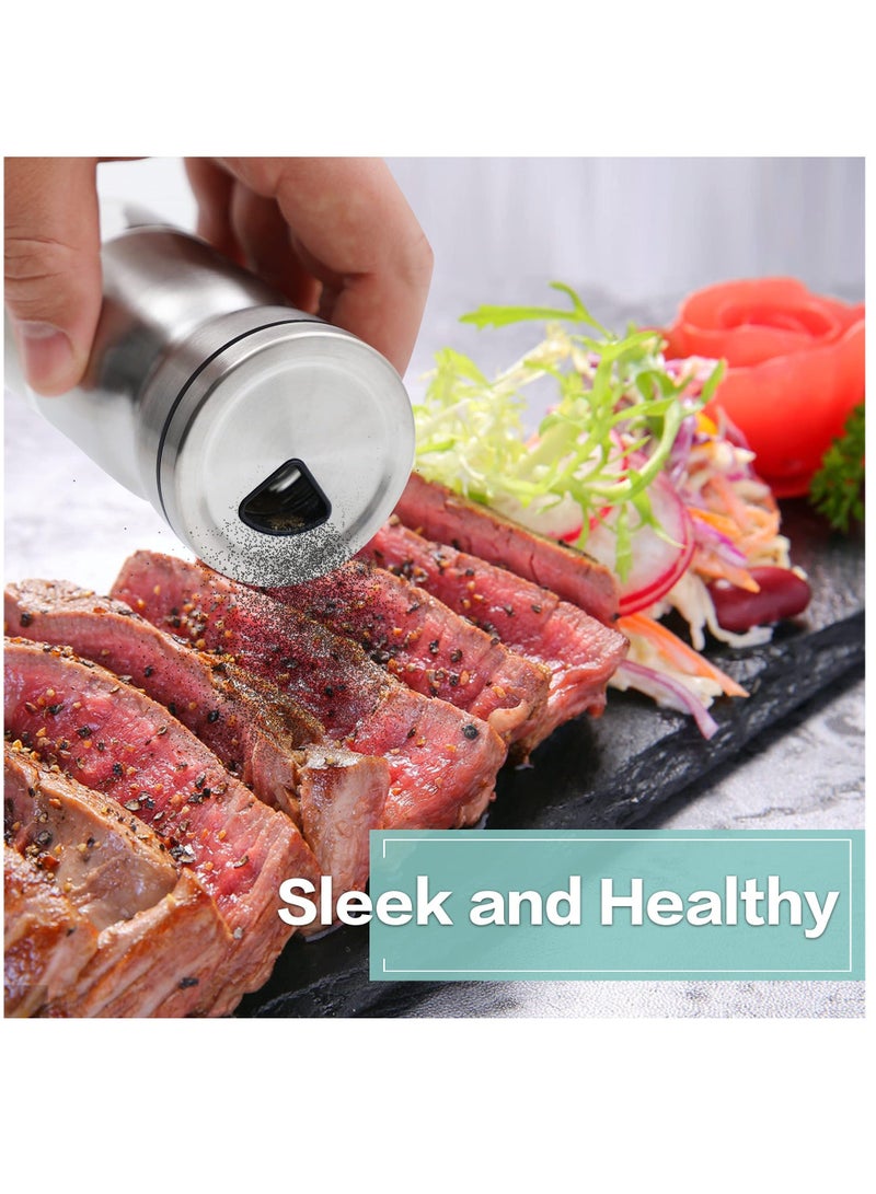 Y&D 2PCS Salt and Pepper Shakers Set by Premium Shaker with Adjustable Pour Holes-Kosher Food Grade Stainless Steel  - Image 5