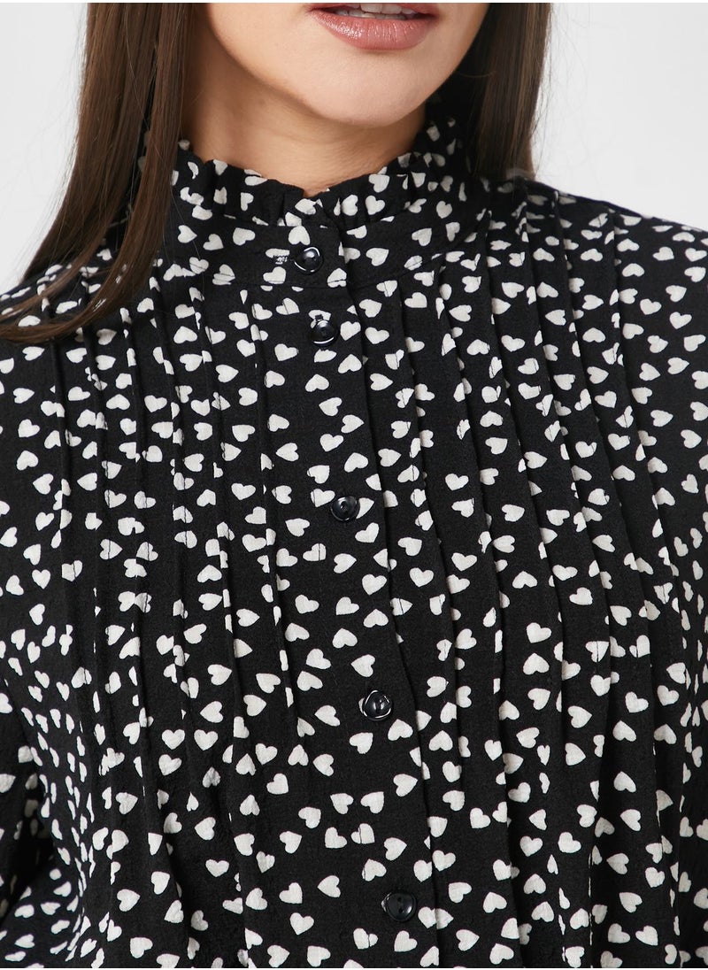 VERO MODA - Printed Tie Detail Dress - Image 1