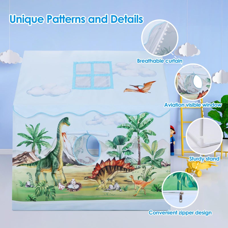 Decalsweet Kids Tent Toddler Playhouse for Boys Girls,Large and Foldable Kids Playtents with Windows,Portable and Lightweight Play Tent Indoor&Outdoor Gift for Children - Image 3