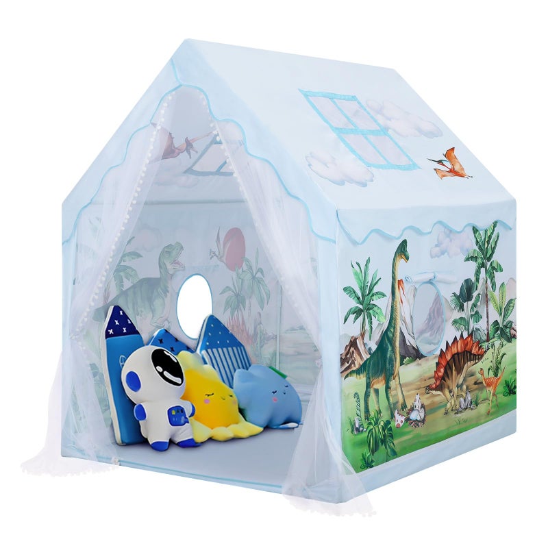 Decalsweet Kids Tent Toddler Playhouse for Boys Girls,Large and Foldable Kids Playtents with Windows,Portable and Lightweight Play Tent Indoor&Outdoor Gift for Children - Image 1