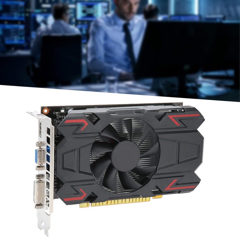 كلاراكو بطاقة رسومات DDR5 سعة 4 جيجابايت، ملحقات شبكة الكمبيوتر المكتبي، بطاقة رسومات ألعاب PCIE 2.0، 128 بت HD6770 650 ميجاهرتز، وحدة معالجة رسومات لأجهزة الكمبيوتر المخصصة للألعاب - Image 3